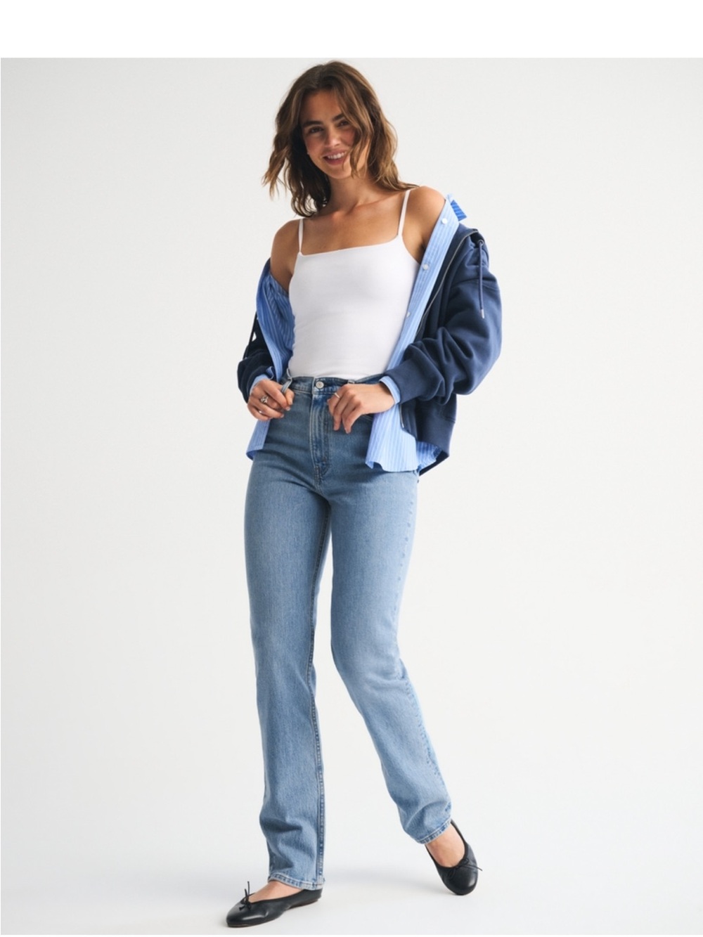 Abercrombie & Fitch 90’s slim straight ultra high-rise jeans